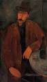 hombre con una copa de vino Amedeo Modigliani